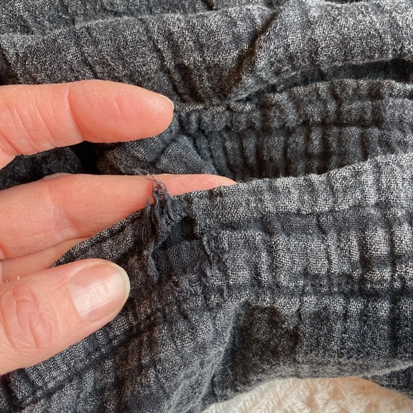 Natural Life Dakota Tie Overall Washed Black Cotton Sz XS - Picture 5 of 8